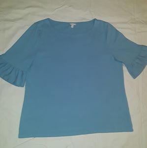Cute flounce sleeve t-shirt